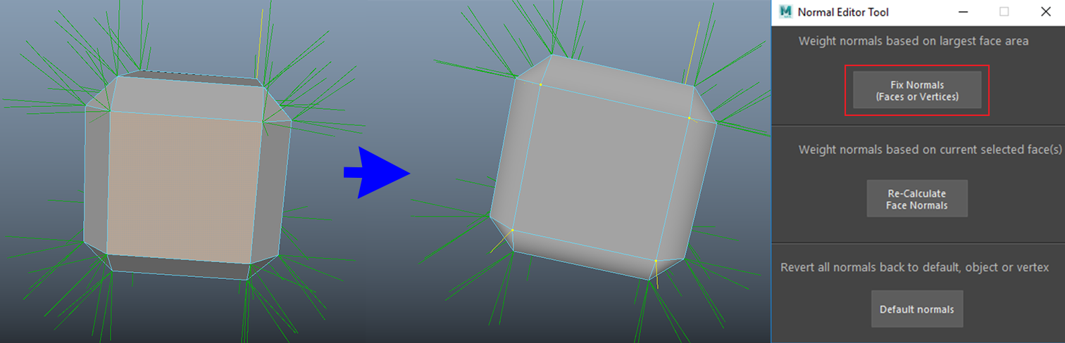 Fixing all vertices belonging to the selected face