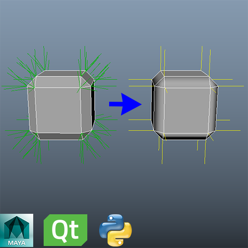 Normal editor tool for Maya